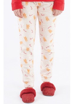 Polarowa świąteczna piżama damska czerwono-beżowa MEDDY, Kolor czerwono-beżowy, Rozmiar L, Sorbetto ze sklepu Intymna w kategorii Piżamy damskie - zdjęcie 187344711