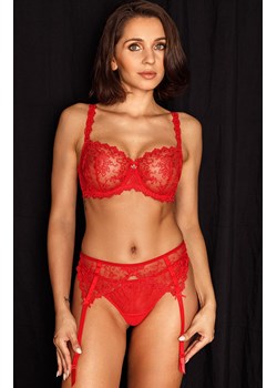 Pas do pończoch czerwony Romance LV-PP20, Kolor czerwony, Rozmiar L, Le Vernis ze sklepu Intymna w kategorii Akcesoria do bielizny - zdjęcie 187344943