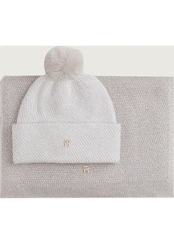 Tommy Hilfiger Szal + czapka | z dodatkiem wełny ze sklepu Gomez Fashion Store w kategorii Czapki zimowe damskie - zdjęcie 187345682