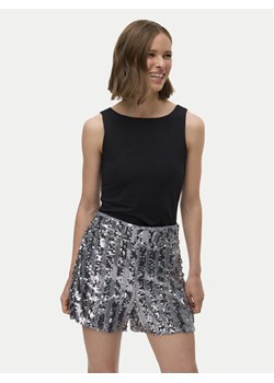 Vero Moda Szorty materiałowe Efa 10335727 Srebrny Loose Fit ze sklepu MODIVO w kategorii Szorty - zdjęcie 187346160