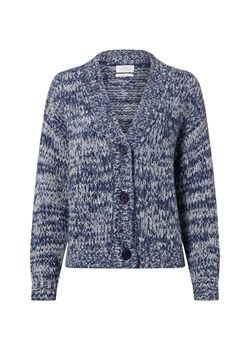 Fynch-Hatton Damski kardigan z zawartością alpaki i wełny Kobiety niebieski marmurkowy ze sklepu vangraaf w kategorii Swetry damskie - zdjęcie 187346422