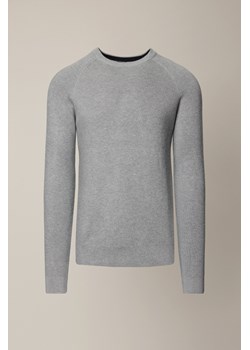 Sweter Szary z Wiskozą Baldir ze sklepu Lancerto S.A. w kategorii Swetry męskie - zdjęcie 187346582