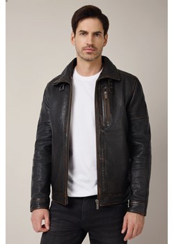 Kurtka Skórzana Czarna Cavrel ze sklepu Lancerto S.A. w kategorii Kurtki męskie - zdjęcie 187346593
