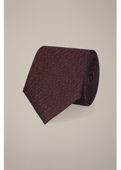 Krawat Bordowy Jedwabny Wzór ze sklepu Lancerto S.A. w kategorii Krawaty - zdjęcie 187346653