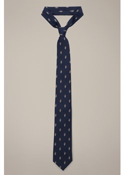 Krawat Granatowy Jedwabny Wzór ze sklepu Lancerto S.A. w kategorii Krawaty - zdjęcie 187346654