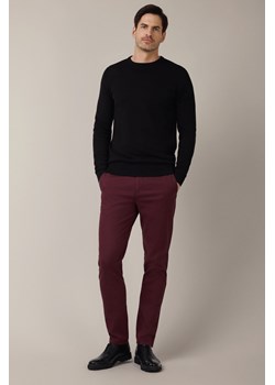 Spodnie Bordowe Chino z Elastycznym Pasem z Bawełną Mikkeli ze sklepu Lancerto S.A. w kategorii Spodnie męskie - zdjęcie 187346701