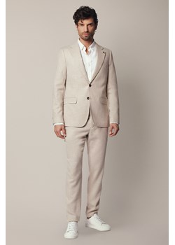 Spodnie Beżowe z Elastycznym Pasem Carlisle ze sklepu Lancerto S.A. w kategorii Spodnie męskie - zdjęcie 187346740