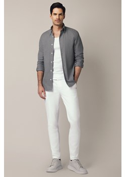 Spodnie Białe Chino z Elastycznym Pasem z Bawełną Mikkeli ze sklepu Lancerto S.A. w kategorii Spodnie męskie - zdjęcie 187346743