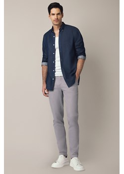 Spodnie Jasnoszare Chino z Elastycznym Pasem z Bawełną Mikkeli ze sklepu Lancerto S.A. w kategorii Spodnie męskie - zdjęcie 187346752