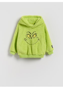 Reserved - Świąteczna bluza Grinch - zielony ze sklepu Reserved w kategorii Bluzy chłopięce - zdjęcie 187347050