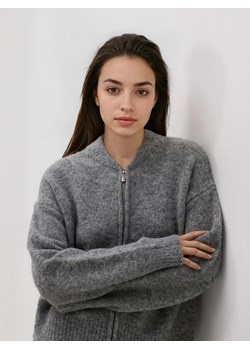 Reserved - Kardigan z domieszką moheru - szary ze sklepu Reserved w kategorii Swetry damskie - zdjęcie 187347203