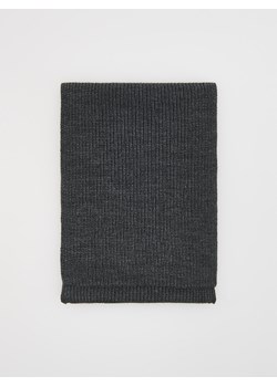 Reserved - Dzianinowy szalik - ciemnoszary ze sklepu Reserved w kategorii Szaliki męskie - zdjęcie 187347364