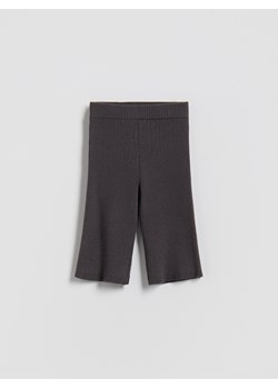 Reserved - Dzianinowe spodnie - ciemnoszary ze sklepu Reserved w kategorii Spodnie damskie - zdjęcie 187347433