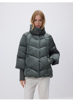 Reserved - Pikowana kurtka z wysokim kołnierzem - zielony ze sklepu Reserved w kategorii Kurtki damskie - zdjęcie 187347552
