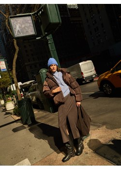 Reserved - Skórzane kozaki biker - czarny ze sklepu Reserved w kategorii Kozaki damskie - zdjęcie 187347584