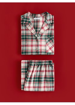 Reserved - Flanelowa piżama w kratkę - zielony ze sklepu Reserved w kategorii Piżamy damskie - zdjęcie 187347713