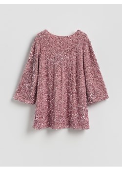 Reserved - Sukienka mini z kokardą - pastelowy róż ze sklepu Reserved w kategorii Sukienki - zdjęcie 187347740