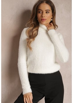 Biały Golf Wełniany Cheki ze sklepu renee.pl w kategorii Swetry damskie - zdjęcie 187347834