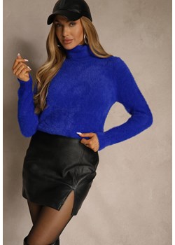 Granatowy Golf Wełniany Kedrindas ze sklepu renee.pl w kategorii Swetry damskie - zdjęcie 187347844