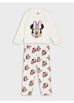 Sinsay - Welurowa piżama dwuczęściowa Minnie Mouse - kremowy ze sklepu Sinsay w kategorii Piżamy dziecięce - zdjęcie 187348313