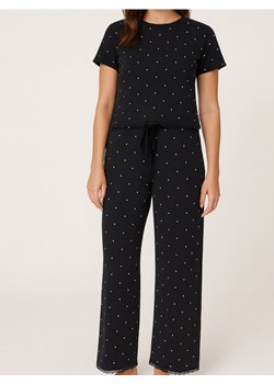 Sinsay - Piżama dwuczęściowa z domieszką wiskozy - czarny ze sklepu Sinsay w kategorii Piżamy damskie - zdjęcie 187348320