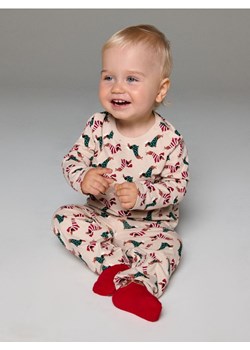 Sinsay - Dwuczęściowa piżama z motywem świątecznym - beżowy ze sklepu Sinsay w kategorii Piżamy dziecięce - zdjęcie 187348331