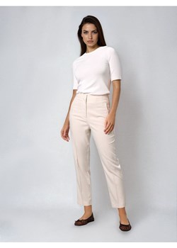 Sinsay - Spodnie cygaretki - kremowy ze sklepu Sinsay w kategorii Spodnie damskie - zdjęcie 187348381