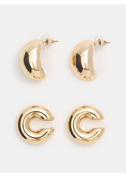 Sinsay - Kolczyki z błyszczącym wykończeniem 3 pack - złoty ze sklepu Sinsay w kategorii Kolczyki - zdjęcie 187348391
