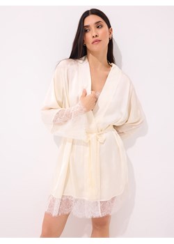 Mohito - Satynowy szlafrok - biały ze sklepu Mohito w kategorii Szlafroki damskie - zdjęcie 187348964