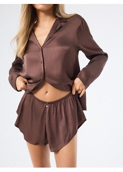 Mohito - Czekoladowa góra od piżamy - ciemnobrązowy ze sklepu Mohito w kategorii Piżamy damskie - zdjęcie 187349161