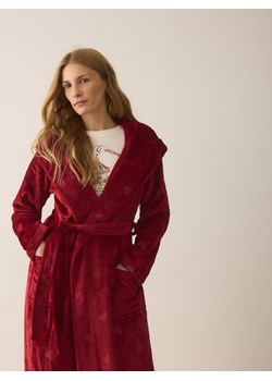 Reserved - Szlafrok z paskiem - czerwony ze sklepu Reserved w kategorii Szlafroki damskie - zdjęcie 187349490