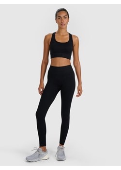 Damskie legginsy treningowe bezszwowe 4F 4FWMM00TFTIF414 - czarne ze sklepu Sportstylestory.com w kategorii Spodnie damskie - zdjęcie 187349622
