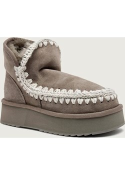 MOU Śniegowce Mini Eskimo Platform | zamsz ze sklepu Gomez Fashion Store w kategorii Śniegowce damskie - zdjęcie 187349722