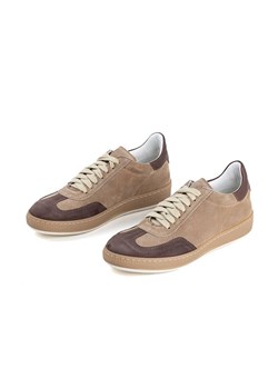 Anna Morellini Skórzane sneakersy "Irafia" w kolorze brązowym ze sklepu Limango Polska w kategorii Buty sportowe damskie - zdjęcie 187351064