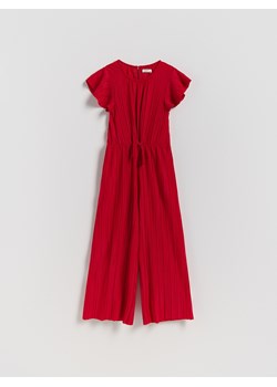 Reserved - Strukturalny kombinezon - czerwony ze sklepu Reserved w kategorii Kombinezony dziewczęce - zdjęcie 187351610