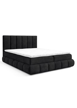 Czarne pikowane łóżko kontynentalne 5 rozmiarów R2-M74 ze sklepu Edinos.pl w kategorii Łóżka i materace - zdjęcie 187352142