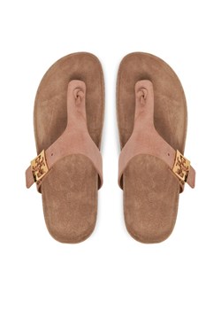 Japonki Tory Burch 150910 Beżowy ze sklepu eobuwie.pl w kategorii Klapki damskie - zdjęcie 187352214