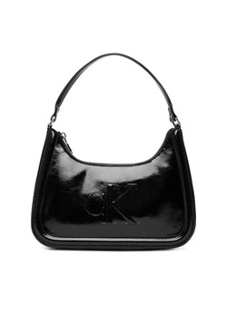 Torebka Calvin Klein Bold Ck Metallic Shoulder Bag LV04F3332G Czarny ze sklepu eobuwie.pl w kategorii Torebki damskie - zdjęcie 187352253