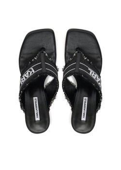Japonki KARL LAGERFELD Panache II KL30104 Czarny ze sklepu eobuwie.pl w kategorii Klapki damskie - zdjęcie 187352300