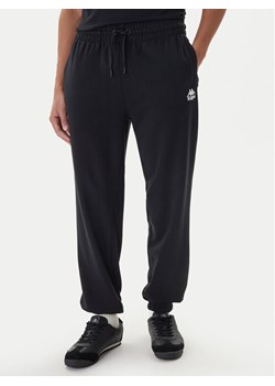 Kappa Spodnie dresowe Gothenburg 331U7EW Czarny Regular Fit ze sklepu MODIVO w kategorii Spodnie męskie - zdjęcie 187352843