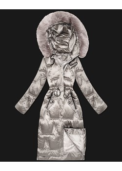 Zimowa kurtka damska ze ściągaczem w talii S'West jasny beżowy (B8522-46) ze sklepu goodlookin.pl w kategorii Kurtki damskie - zdjęcie 187352941