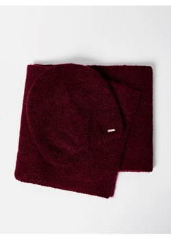 Mohito - Bordowy szalik z wełną alpaki - kasztanowy ze sklepu Mohito w kategorii Szaliki i chusty damskie - zdjęcie 187354714