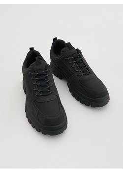 Reserved - Buty z łączonych materiałów - ciemnoszary ze sklepu Reserved w kategorii Buty zimowe męskie - zdjęcie 187354871