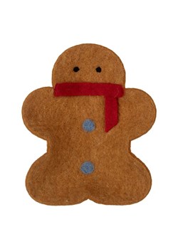 Clayre &amp; Eef Filcowa miska dekoracyjna w kolorze jasnobrązowym - 19 x 16 cm ze sklepu Limango Polska w kategorii Misy i tace dekoracyjne - zdjęcie 187355434