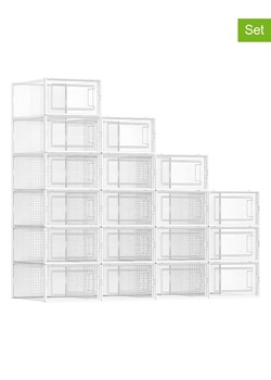 Songmics Pudełka (18 szt.) na buty - 23 x 14,3 x 33,5 cm ze sklepu Limango Polska w kategorii Szafy - zdjęcie 187355804