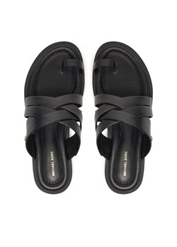 Japonki MICHAEL Michael Kors Nora 40S5NOFS1L Czarny ze sklepu eobuwie.pl w kategorii Klapki damskie - zdjęcie 187356244