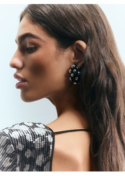 Reserved - Welurowe kolczyki z ćwiekami - czarny ze sklepu Reserved w kategorii Kolczyki - zdjęcie 187356504