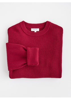 Reserved - Sweter z wełną - czerwony ze sklepu Reserved w kategorii Swetry męskie - zdjęcie 187356534