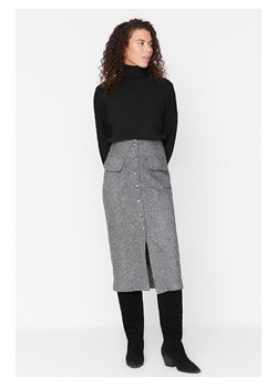 trendyol Spódnica w kolorze szarym ze sklepu Limango Polska w kategorii Spódnice - zdjęcie 187356801