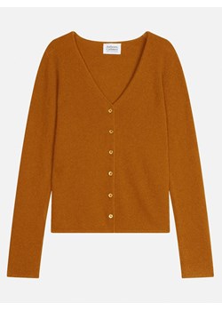 AUTHENTIC CASHMERE Kaszmirowy kardigan &quot;Chalais&quot; w kolorze karmelowym ze sklepu Limango Polska w kategorii Swetry damskie - zdjęcie 187357032